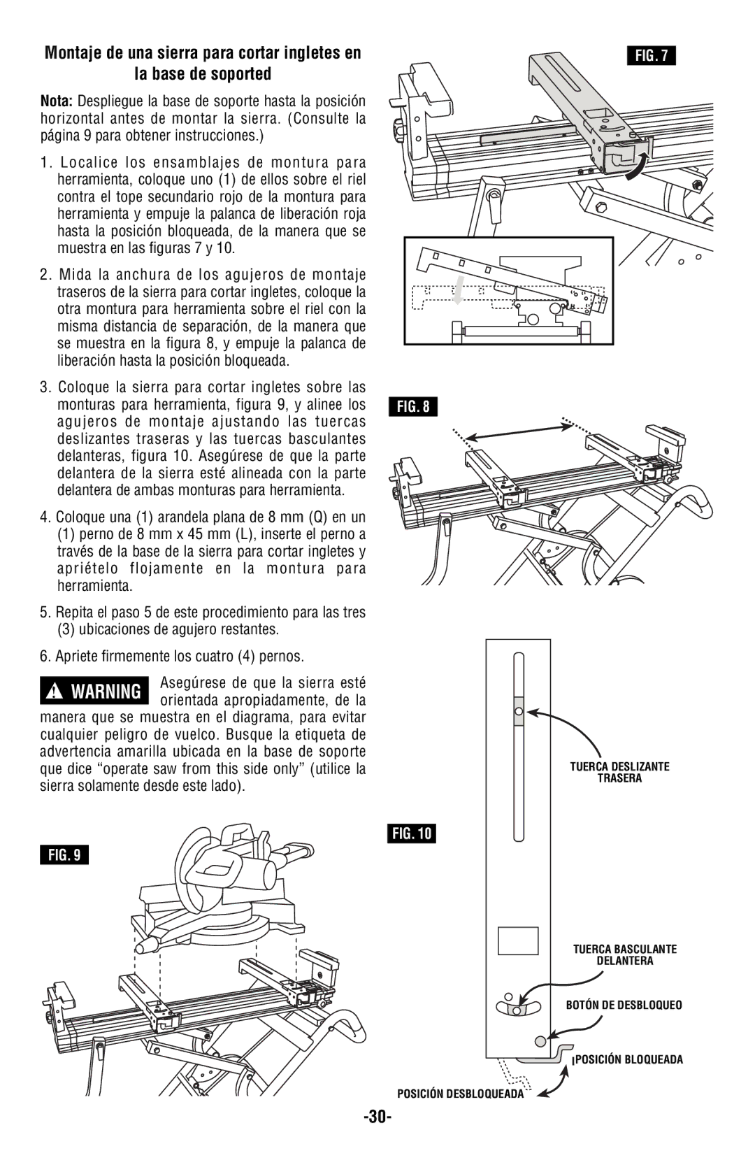 Bosch Power Tools T4B manual Delantera de ambas monturas para herramienta 