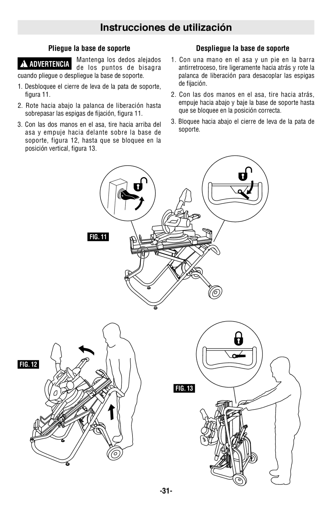 Bosch Power Tools T4B manual Instrucciones de utilización, Pliegue la base de soporte, Despliegue la base de soporte 