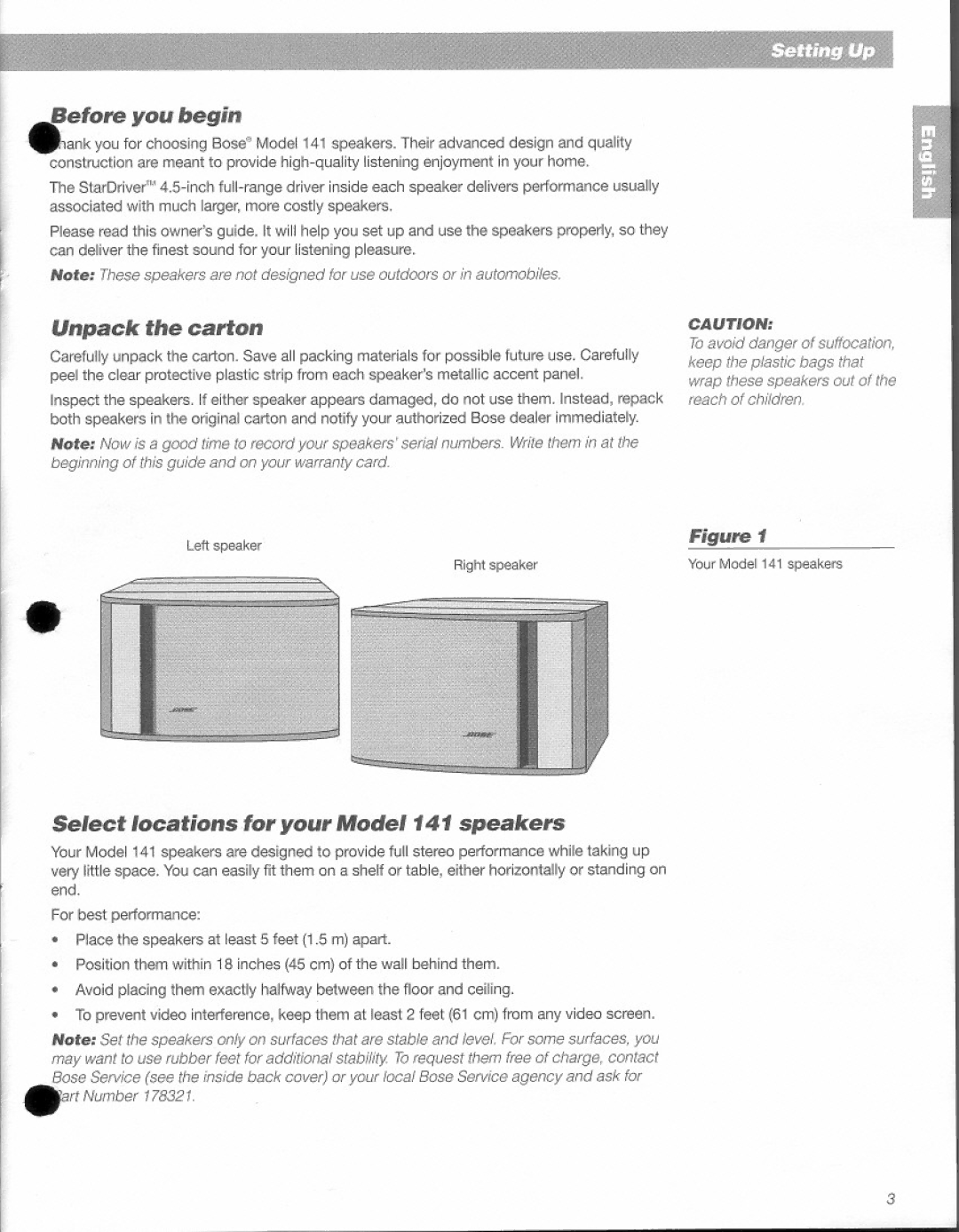 Bose 141 manual 