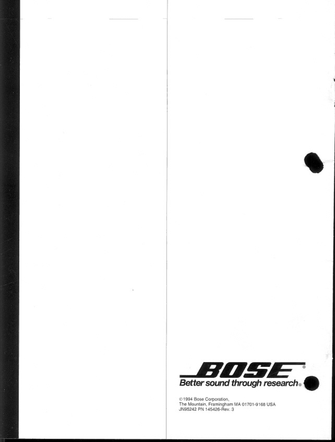 Bose 201 Series III manual 