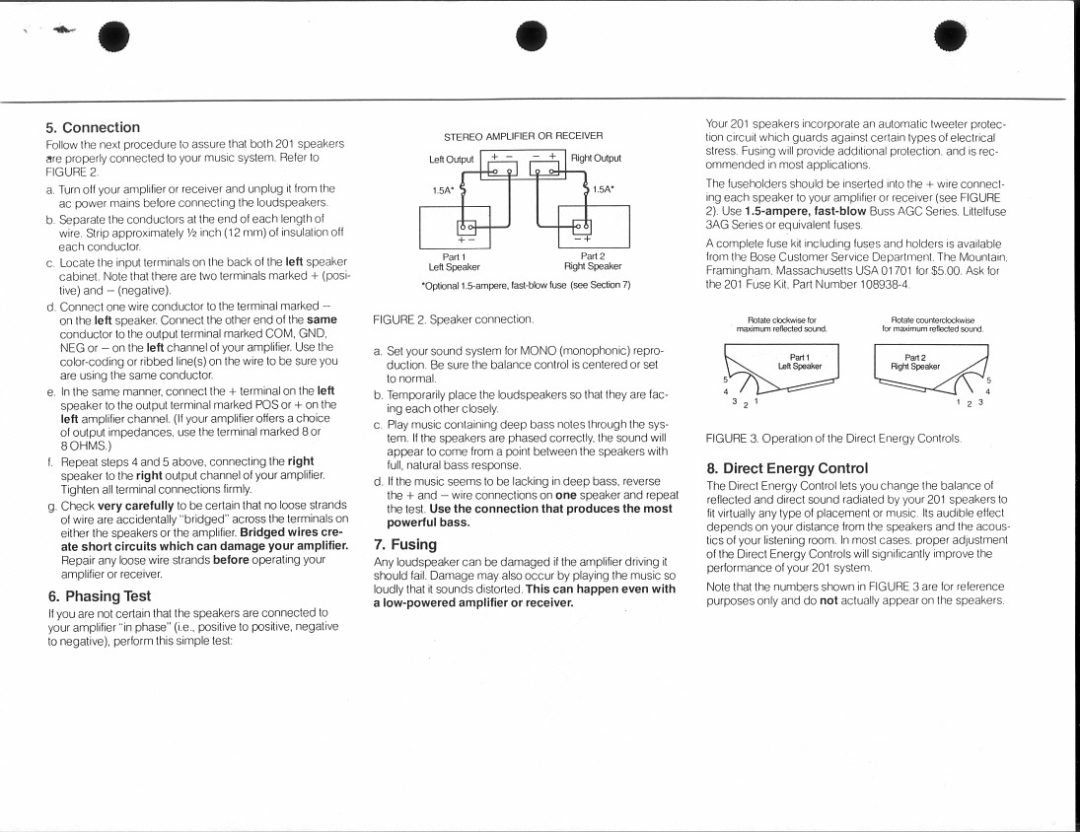 Bose 201 manual 