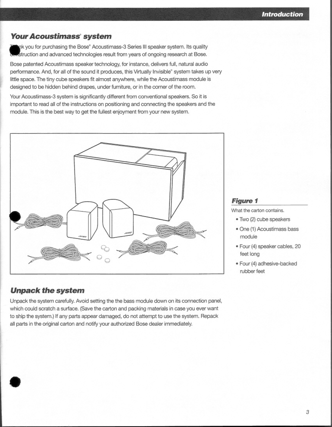 Bose 3 Series III manual 