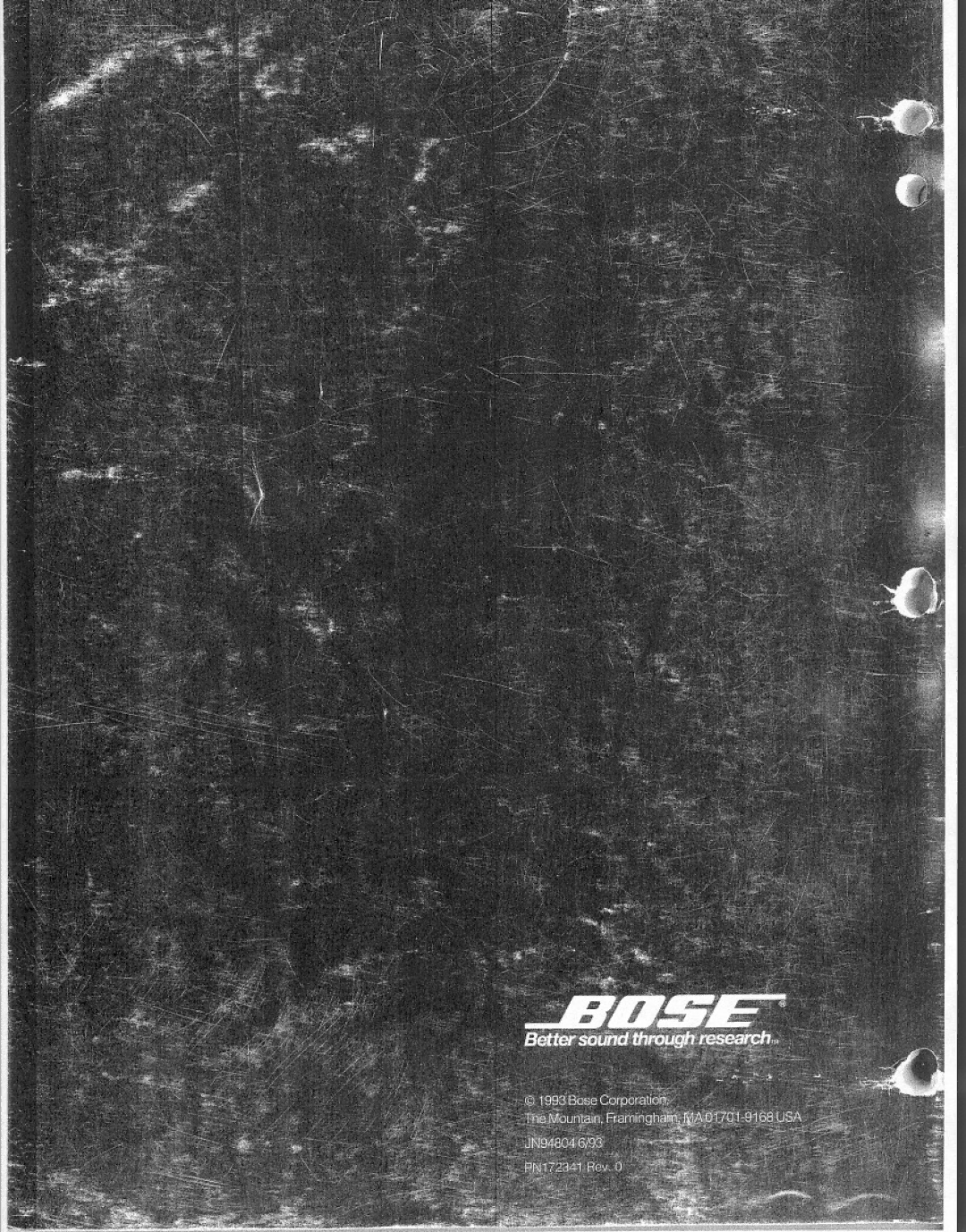 Bose 3 manual 