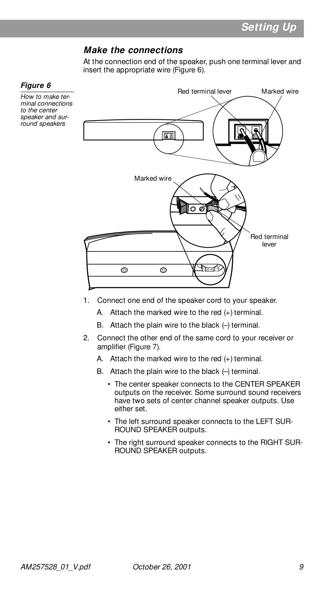 Bose 30 Series II manual Make the connections 