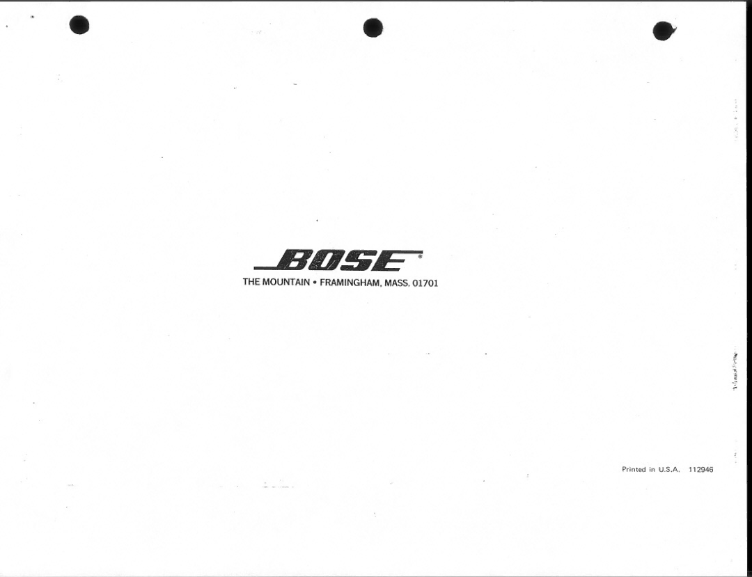 Bose 301 manual 