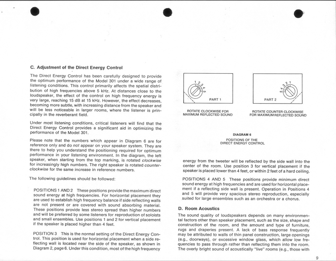 Bose 301 manual 