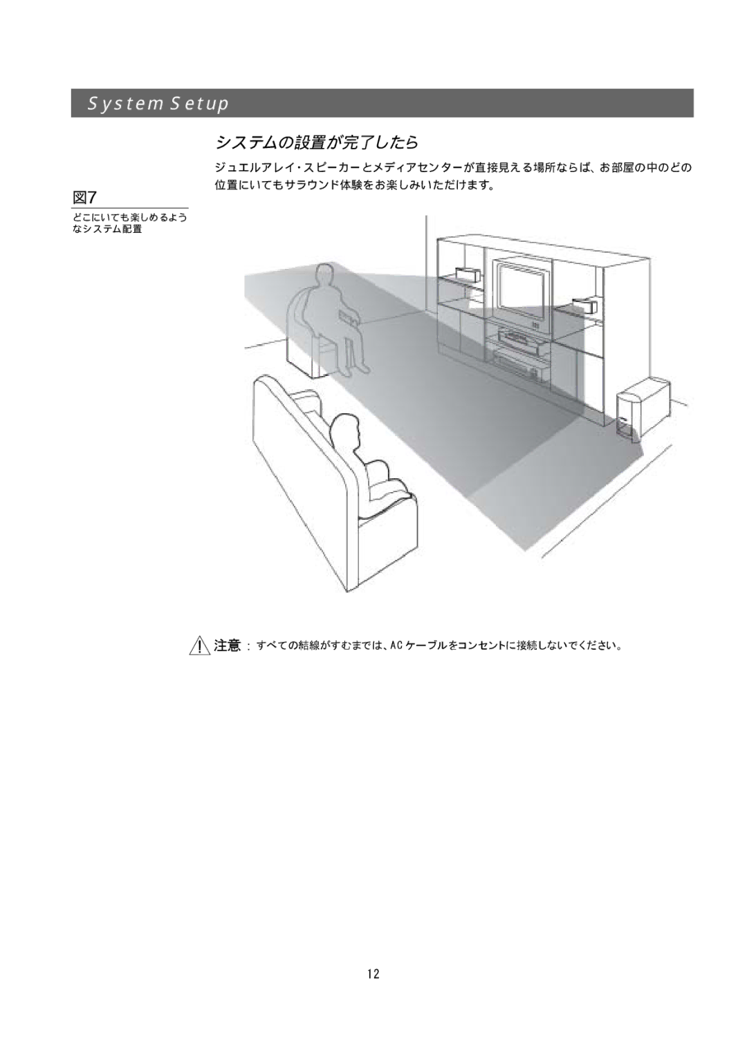 Bose 321GS owner manual システムの設置が完了したら 