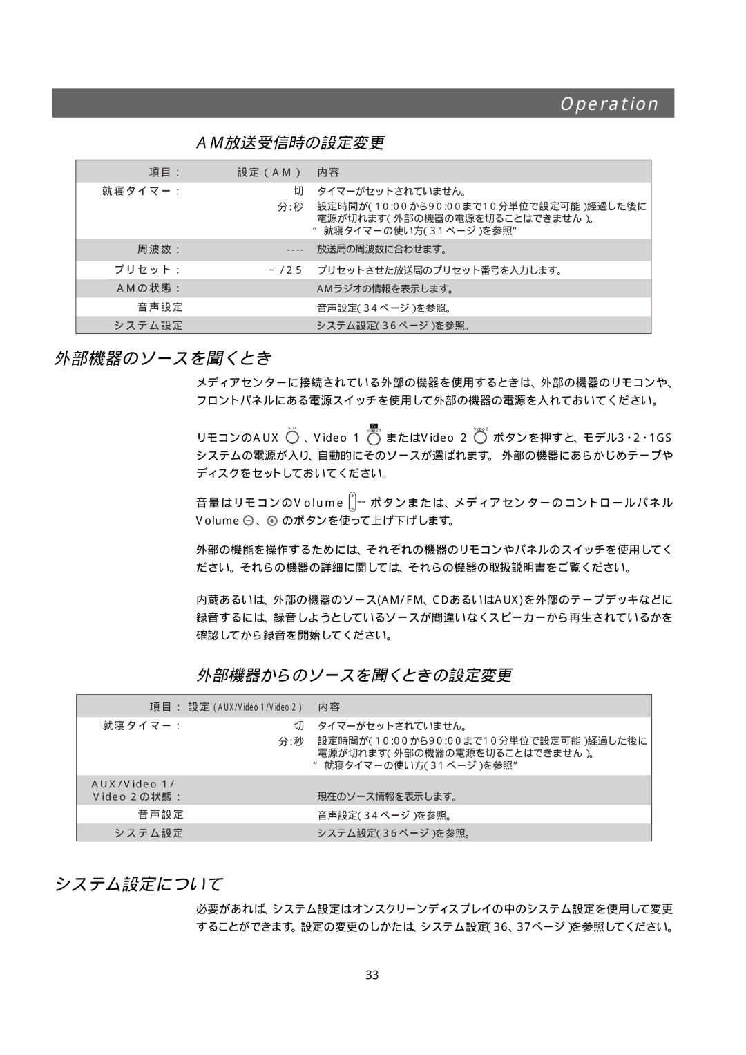 Bose 321GS owner manual 外部機器のソースを聞くとき, システム設定について, 外部機器からのソースを聞くときの設定変更 