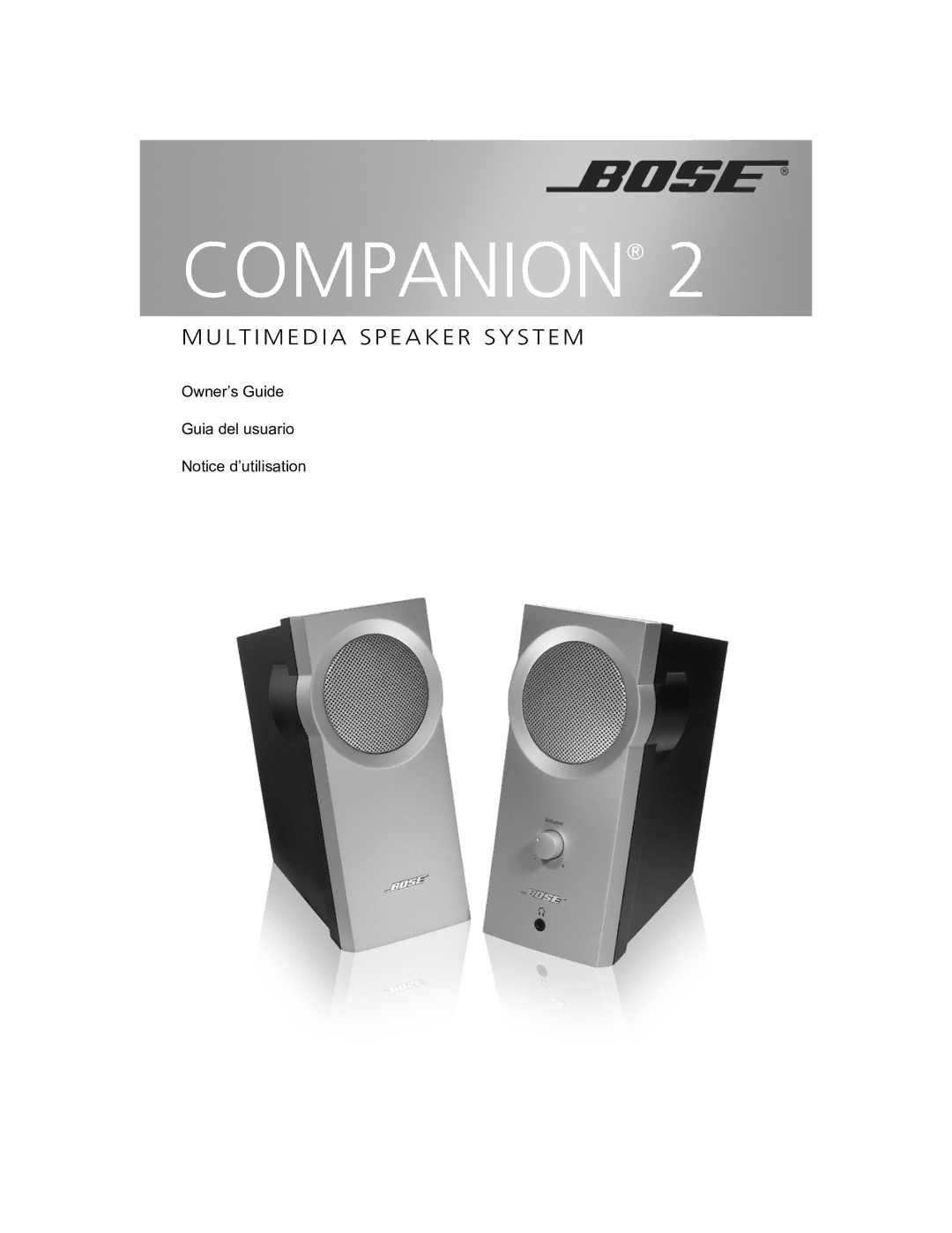 Bose 354495-1100 manual Companion 