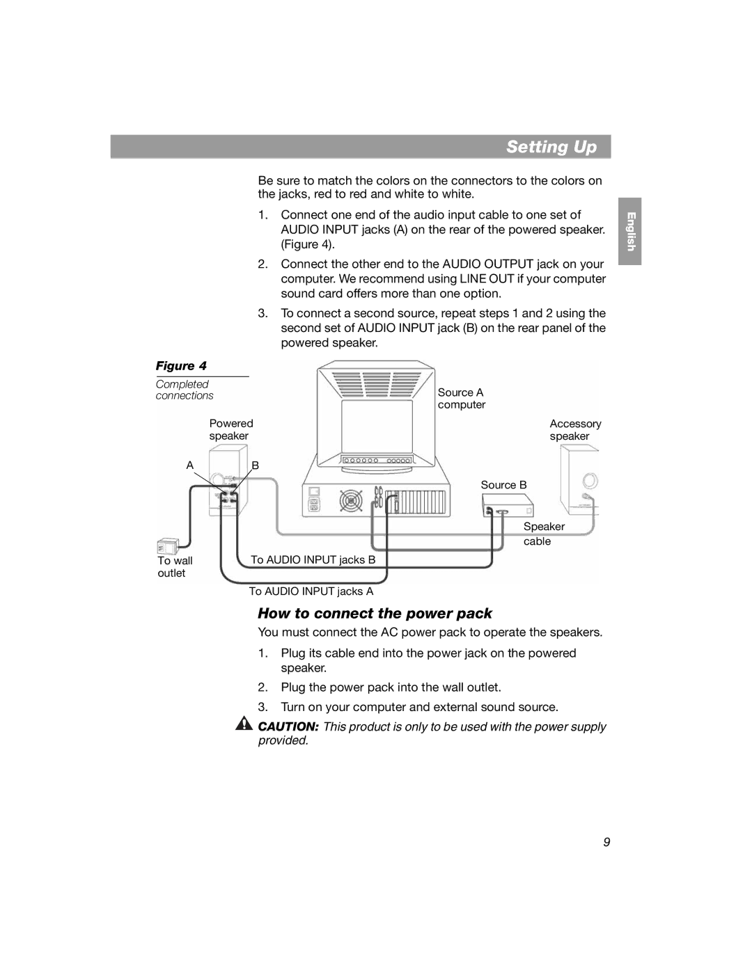 Bose 354495-1100 manual How to connect the power pack, Connections 