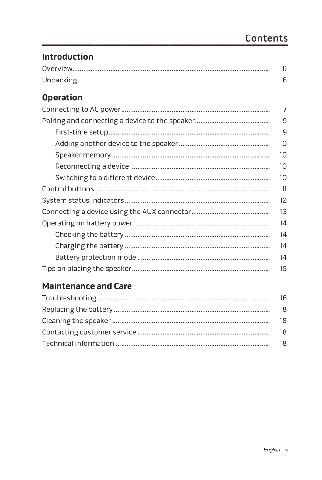 Bose 369946/1300 manual Contents 