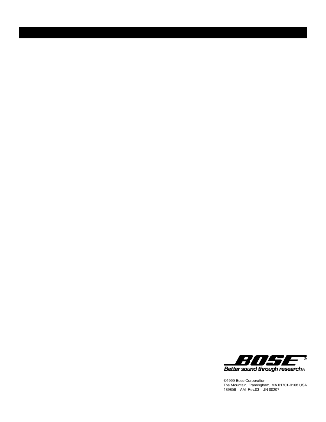 Bose 40 manual 