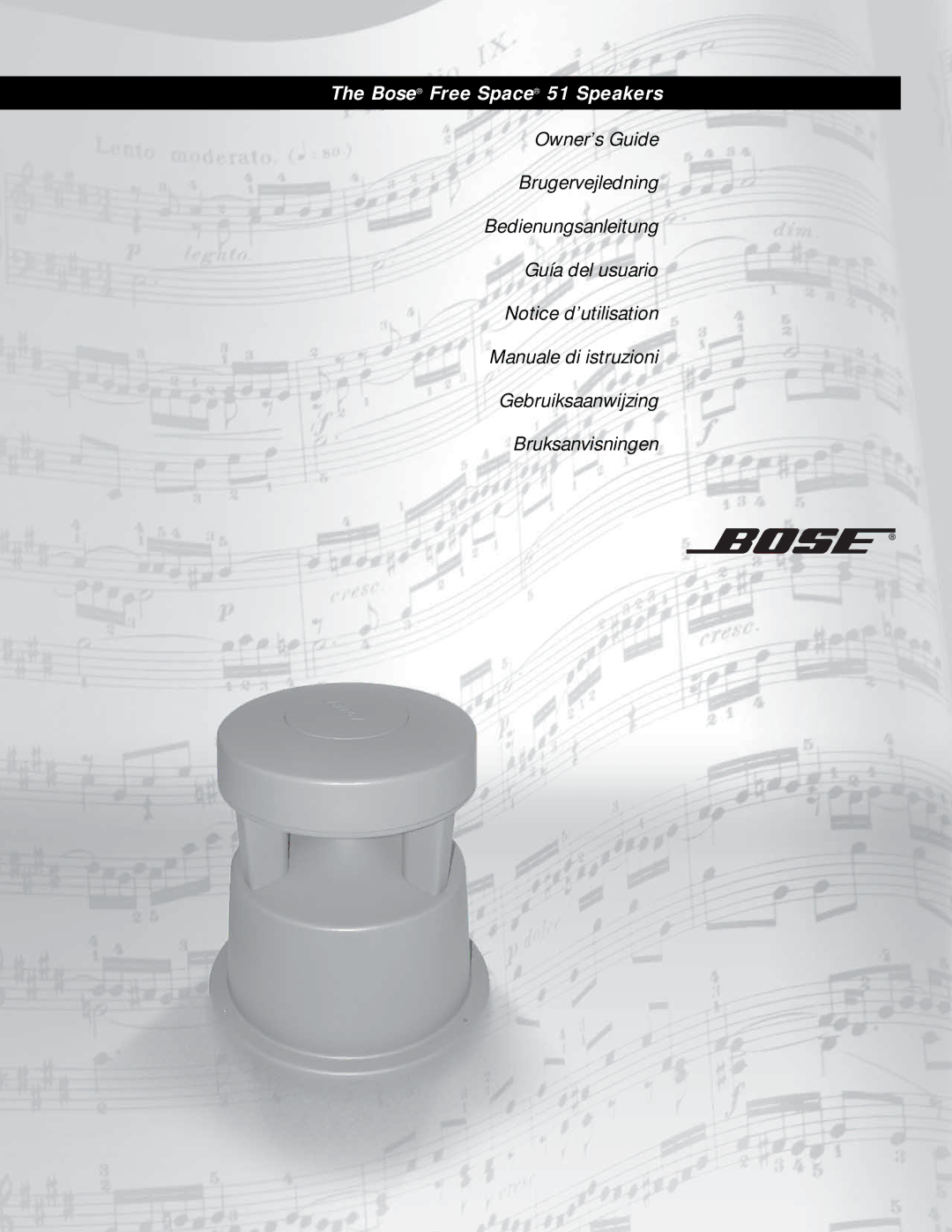 Bose manual Bose Free Space 51 Speakers 