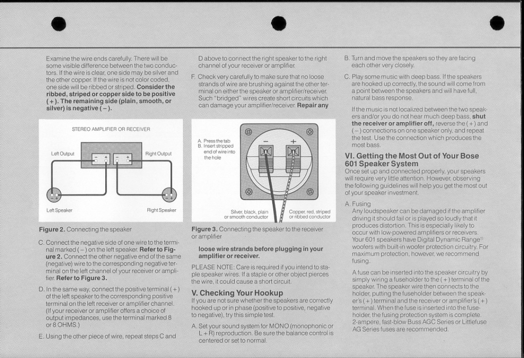 Bose 601 Series III manual 