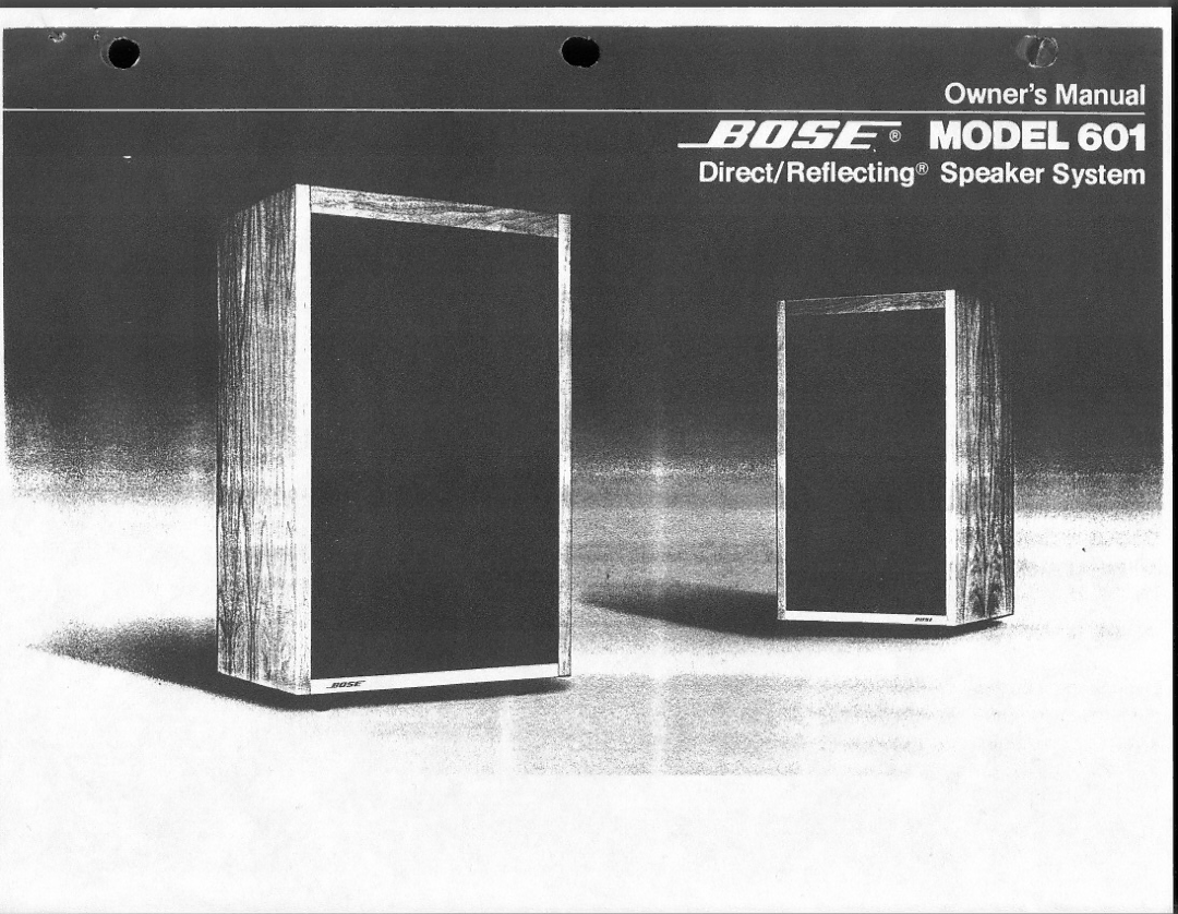 Bose 601 manual 