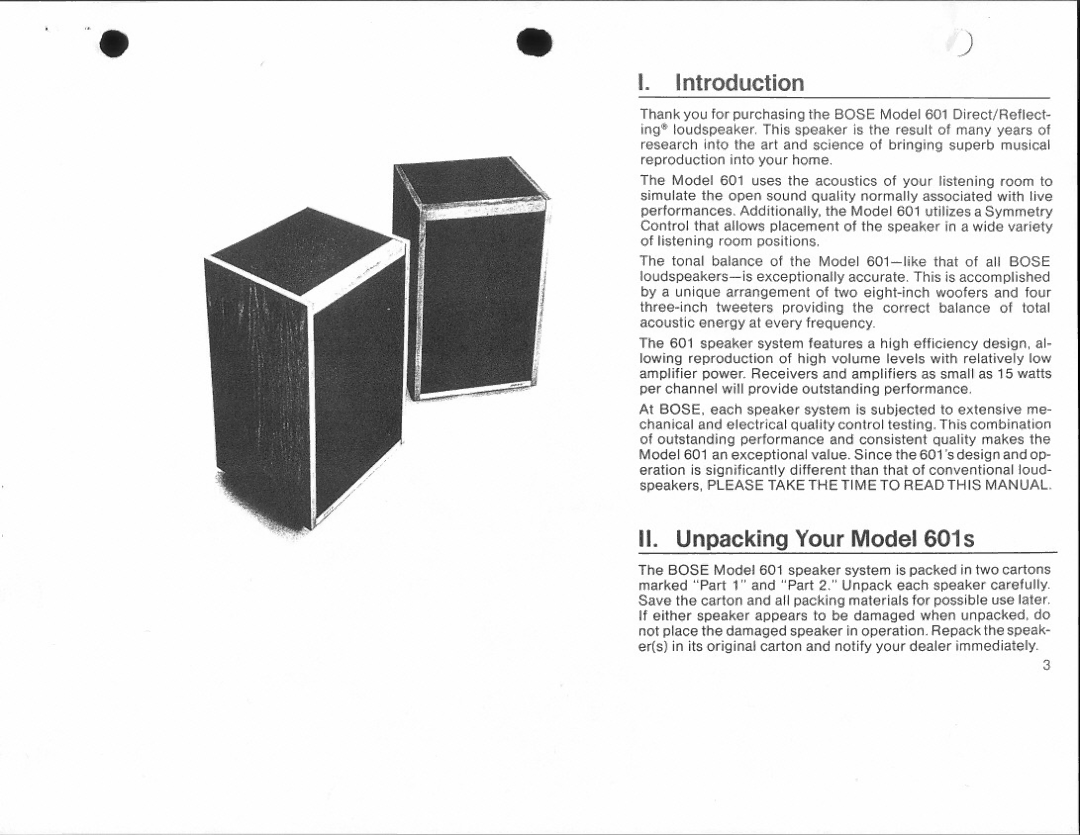 Bose 601 manual 