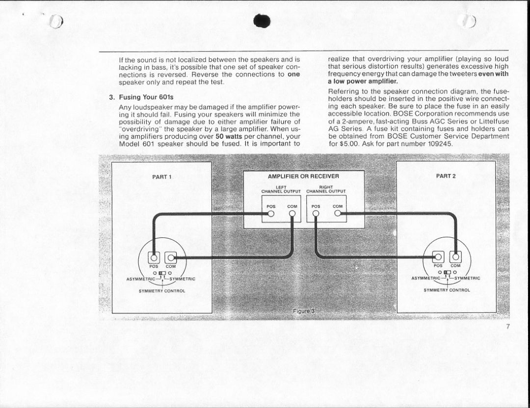 Bose 601 manual 