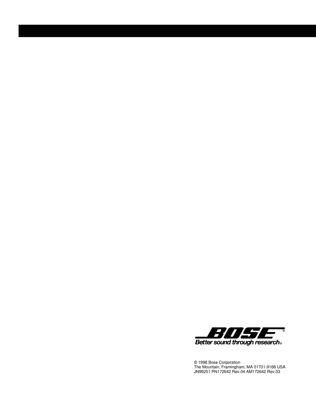 Bose 701 manual 