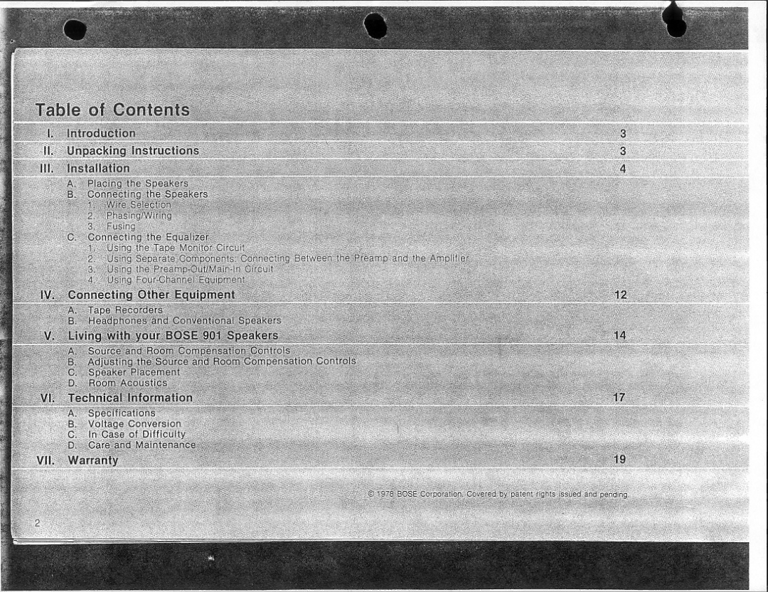 Bose 901 Series 4 manual 