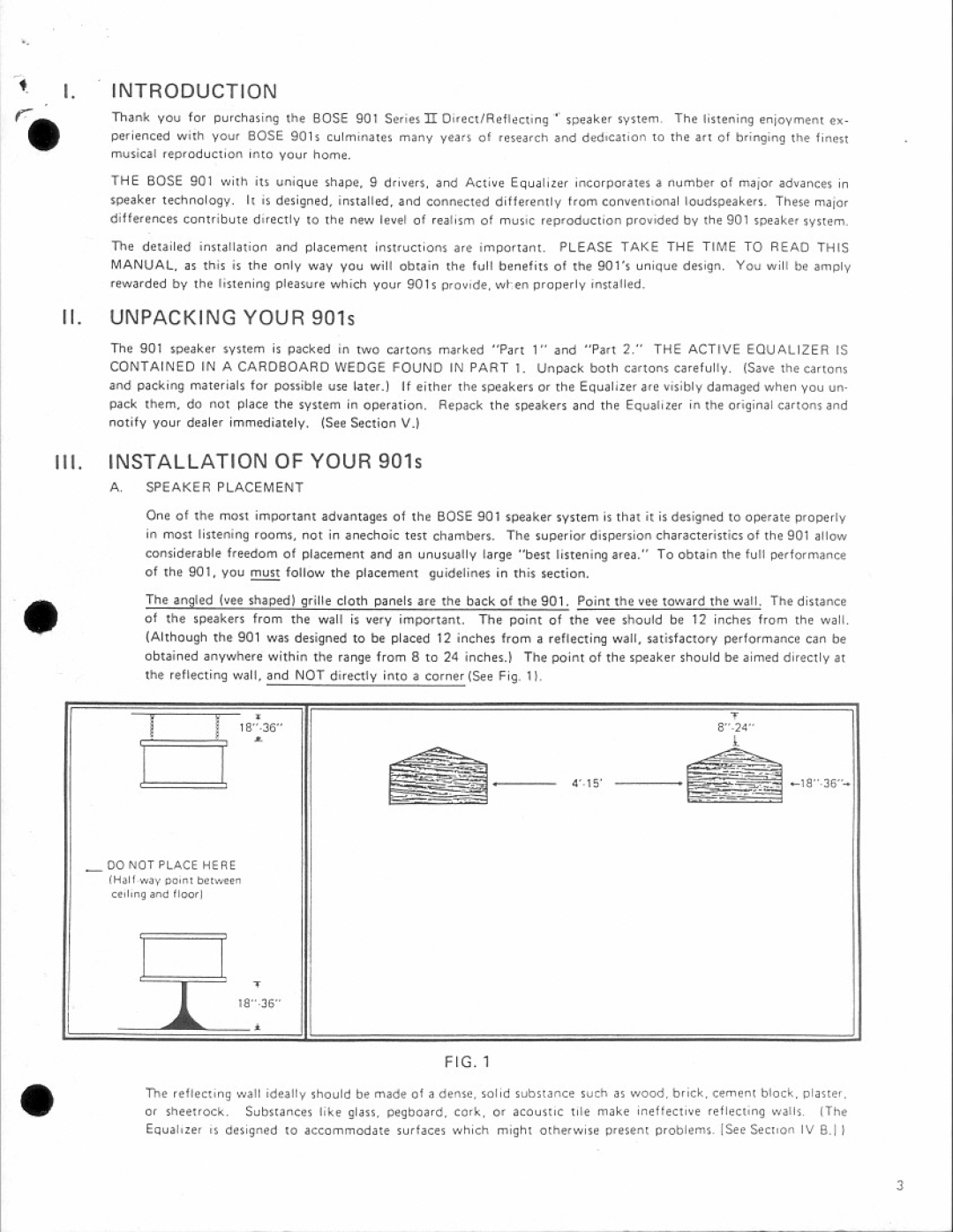 Bose 901 Series II manual 