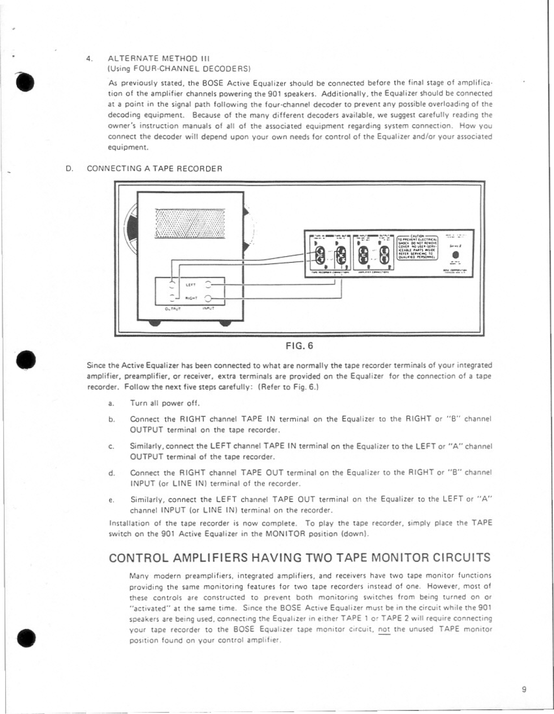 Bose 901 Series II manual 