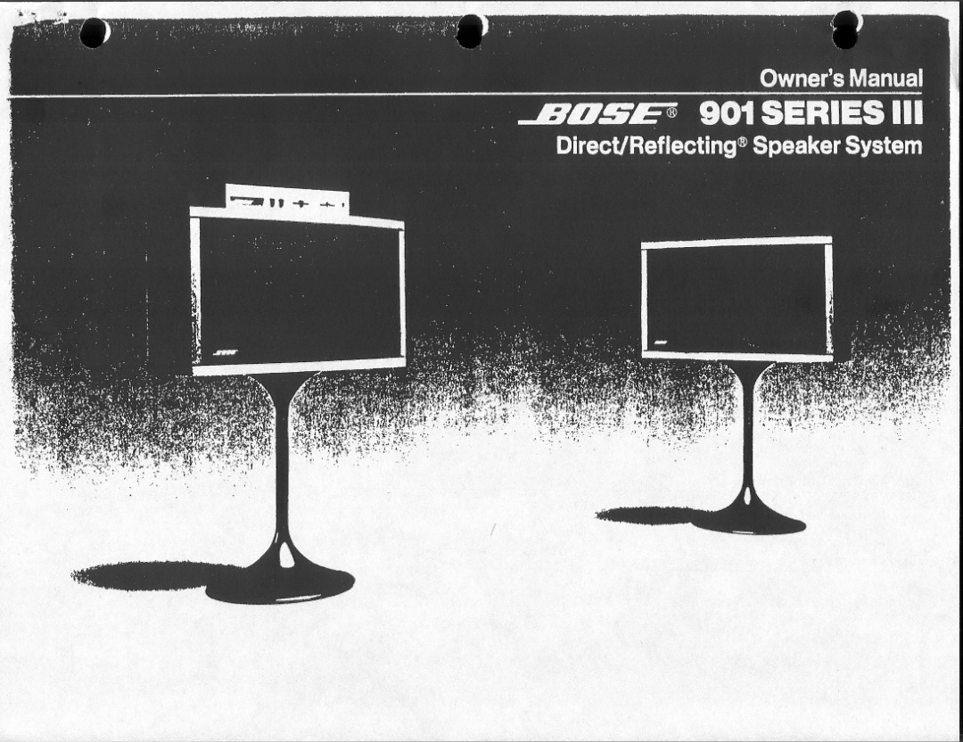 Bose 901 Series III manual 