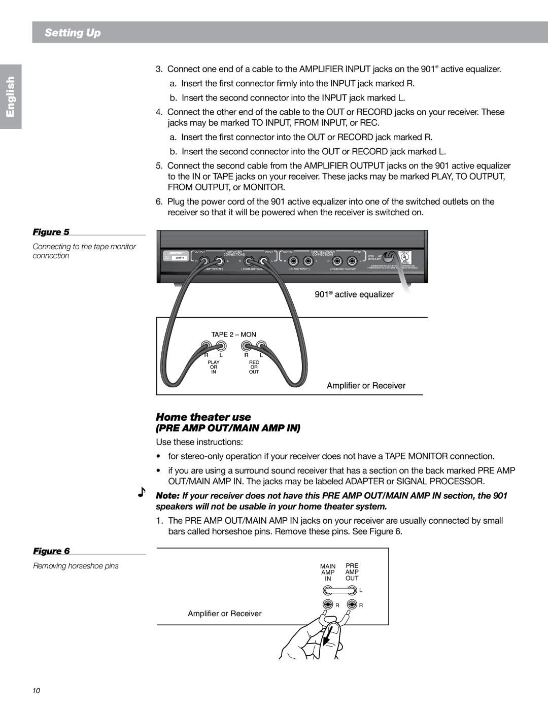 Bose 149393, 901 Series VI manual Home theater use 