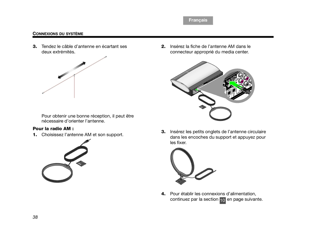 Bose AM314478 manual Pour la radio AM 