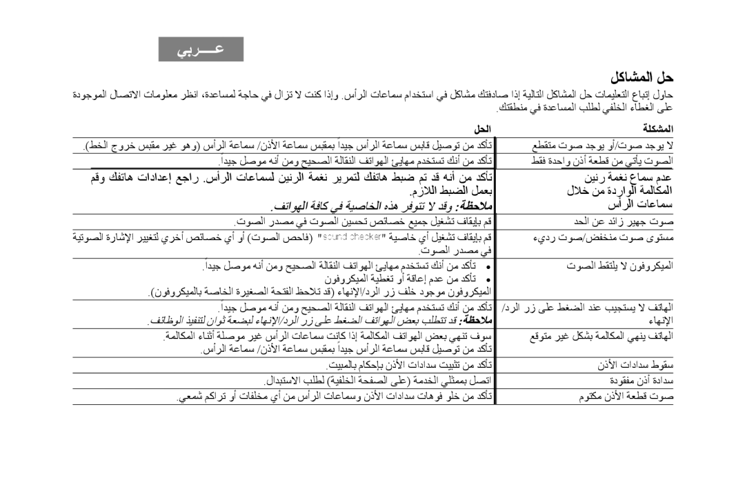 Bose AM316835 manual ﻞﻛﺎﺸﻤﻟﺍ ﻞﺣ 