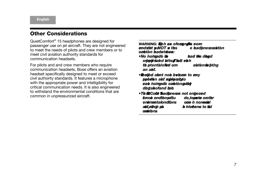 Bose AM323648 manual Other Considerations 