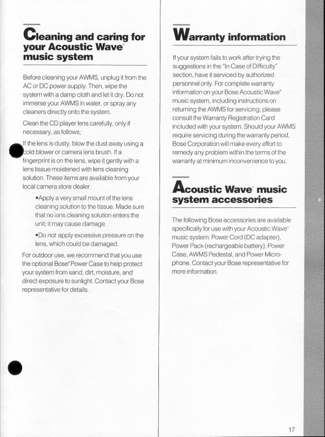 Bose CD-2000 manual 