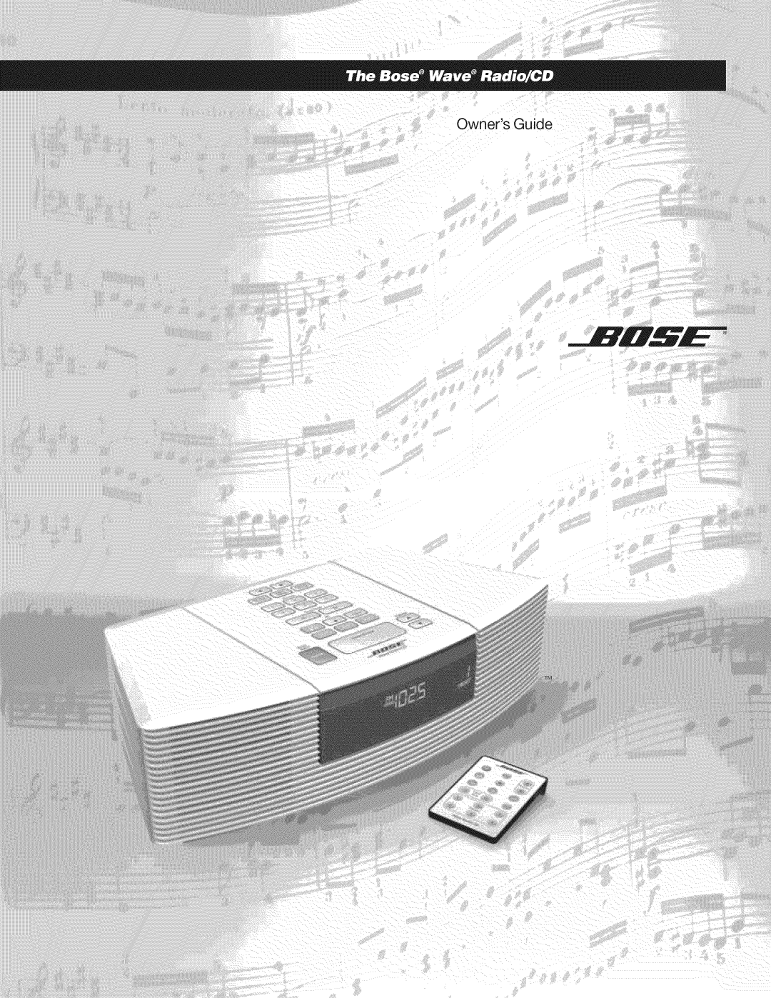 Bose CD Player manual Owners Guide 