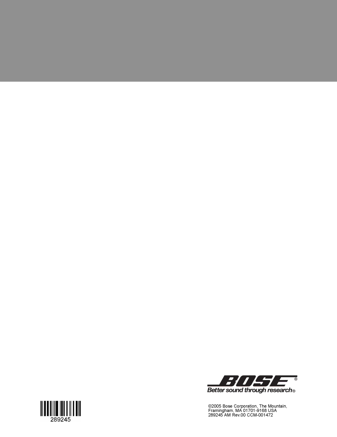 Bose Cinemate Digital Home Theater Speaker System manual 