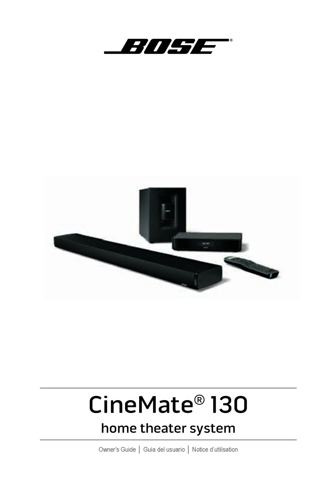 Bose cinemate manual CineMate 