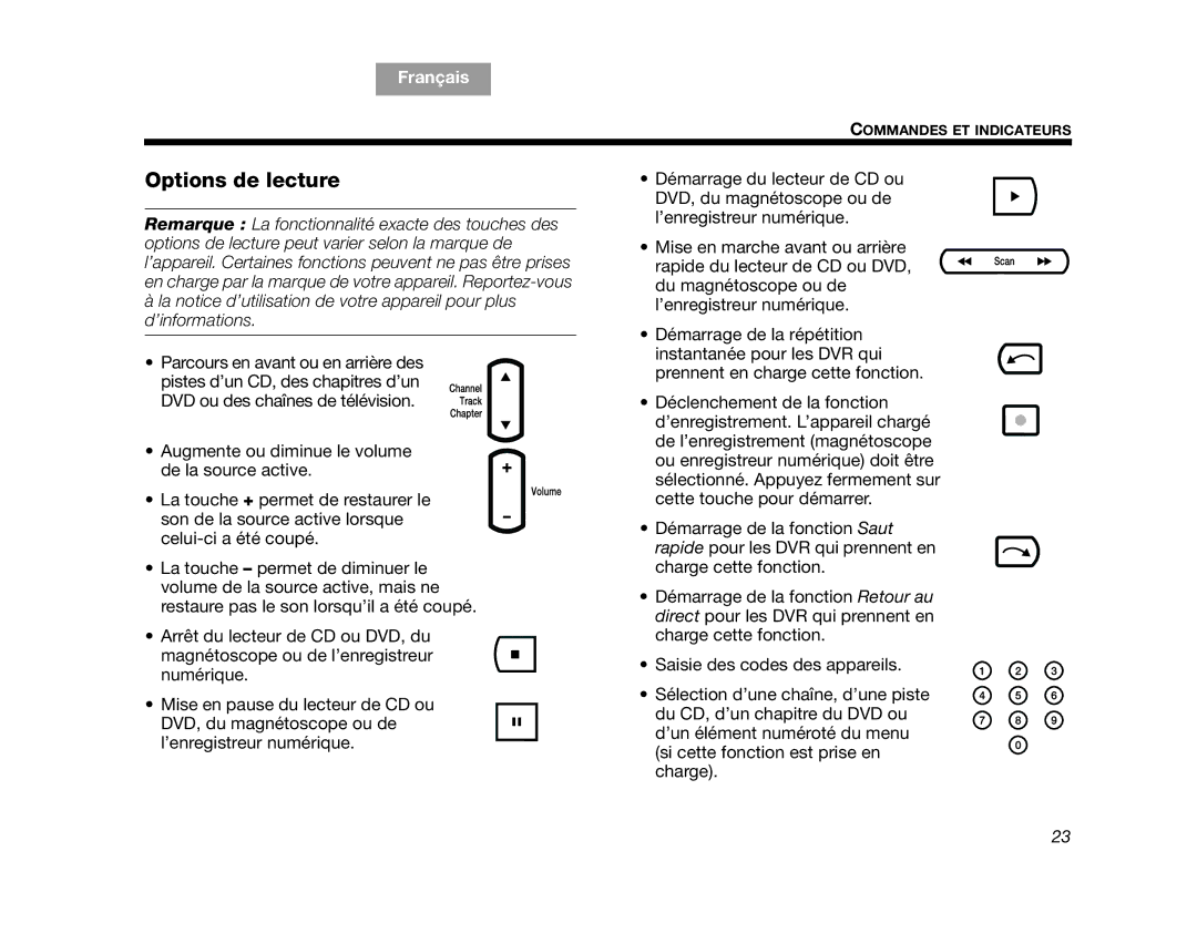 Bose GS Series II, CINEMATEGSII, AM323023, SERIES 2, CINEMATEII manual Options de lecture 