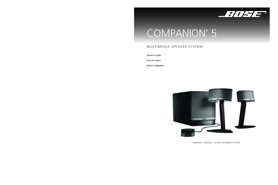 Bose Companion 5 manual 