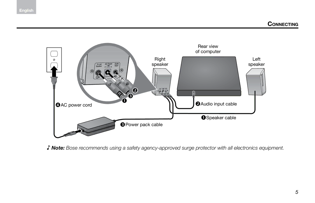 Bose Computer Musicmonitor (Silver), Computer Musicmonitor (Black) manual   