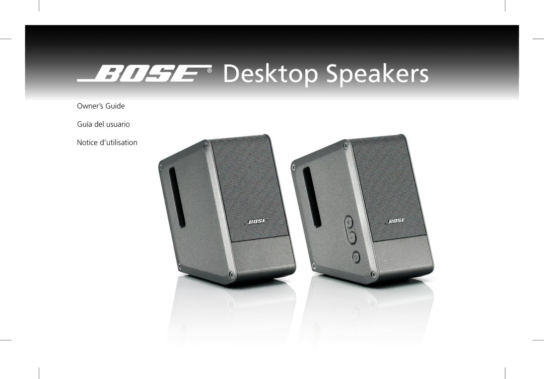 Bose manual Desktop Speakers 