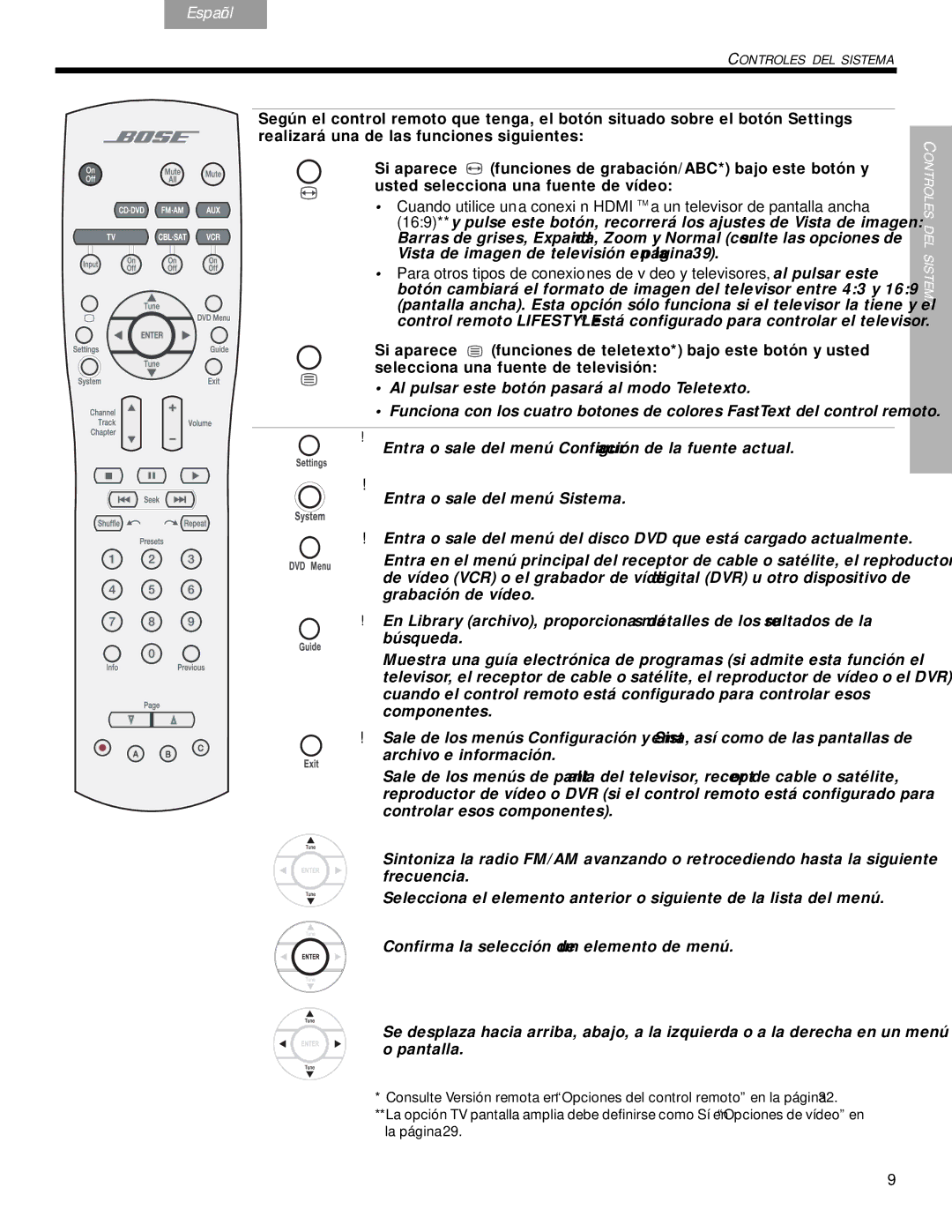 Bose DVD Home Entertainment Systems manual La página 