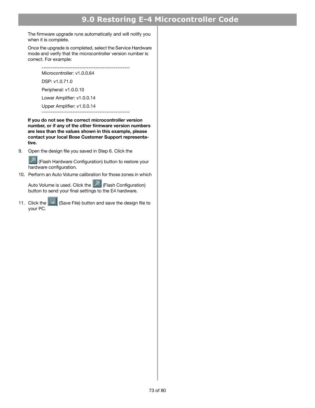 Bose E4 manual Restoring E-4 Microcontroller Code 