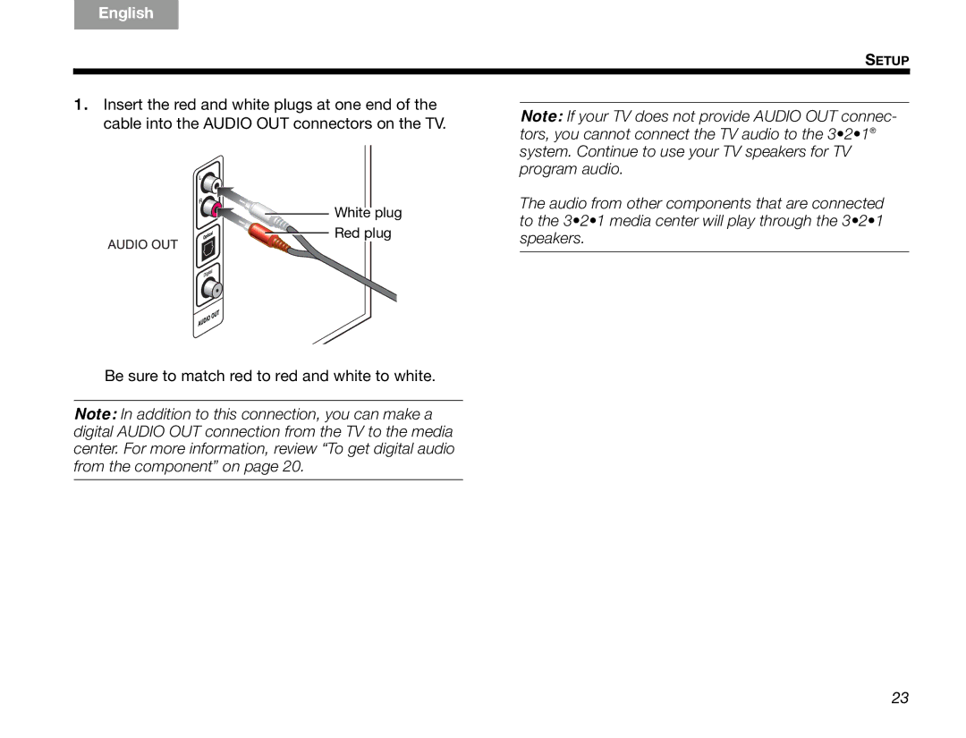 Bose GSX Series III manual Be sure to match red to red and white to white 