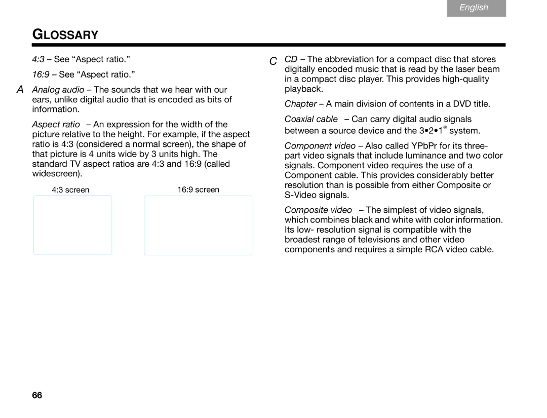 Bose GSX Series III manual Glossary 