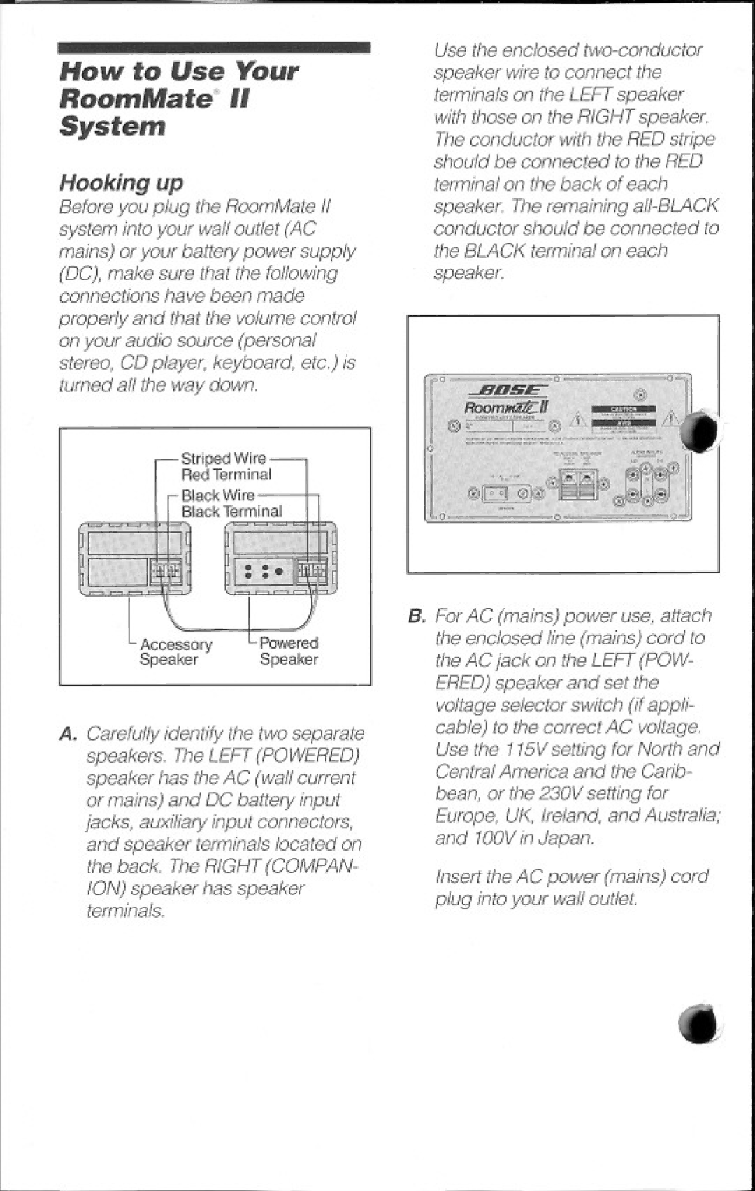 Bose II manual 