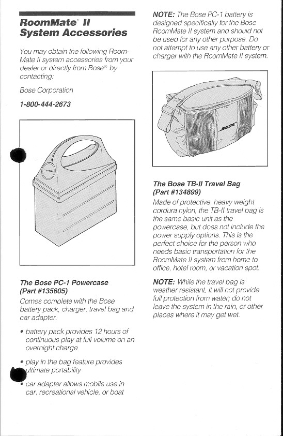 Bose II manual 