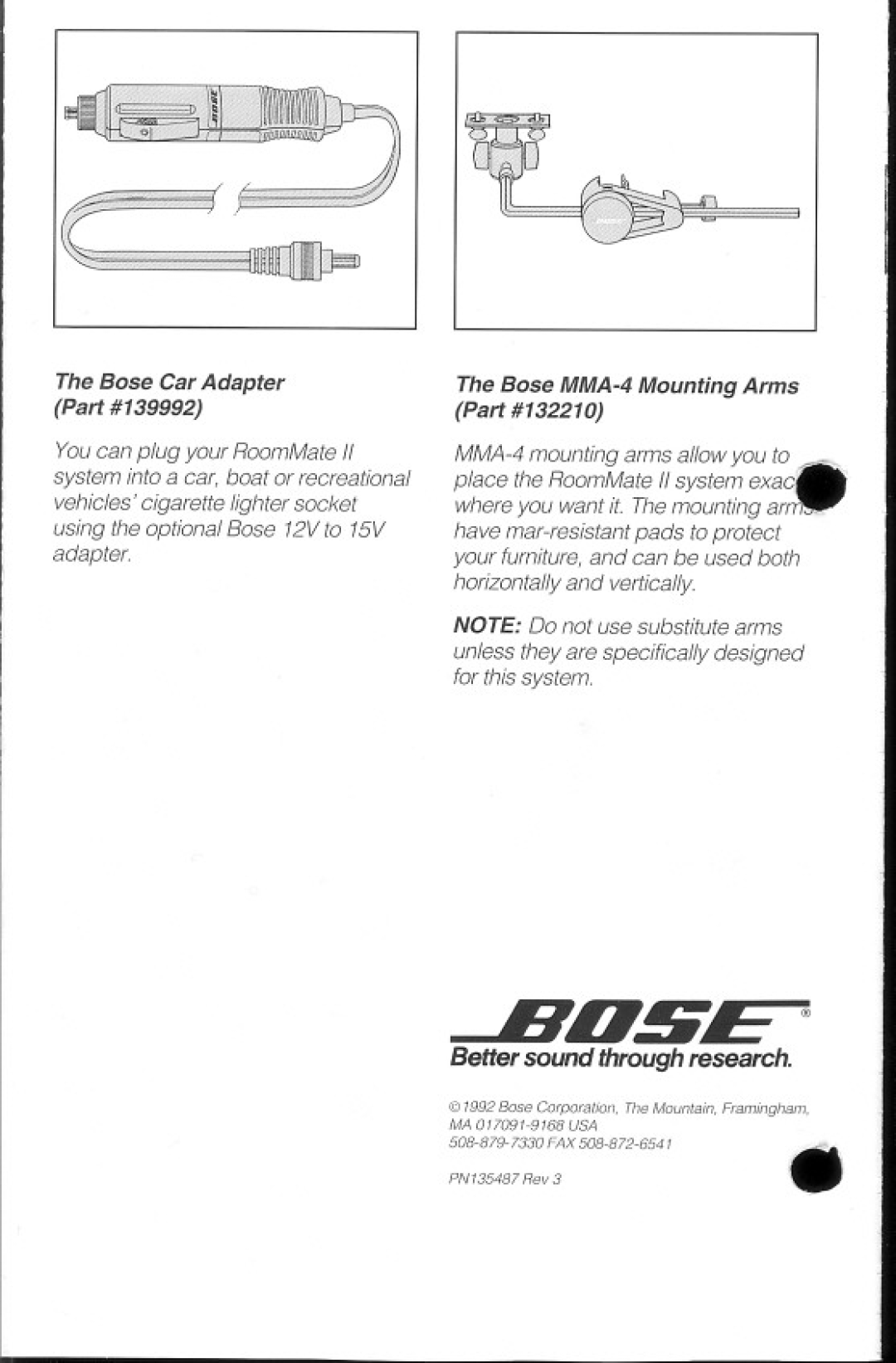 Bose II manual 