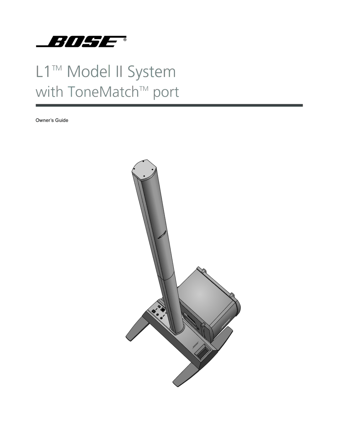 Bose L1 Model II manual L1TM Model II System 