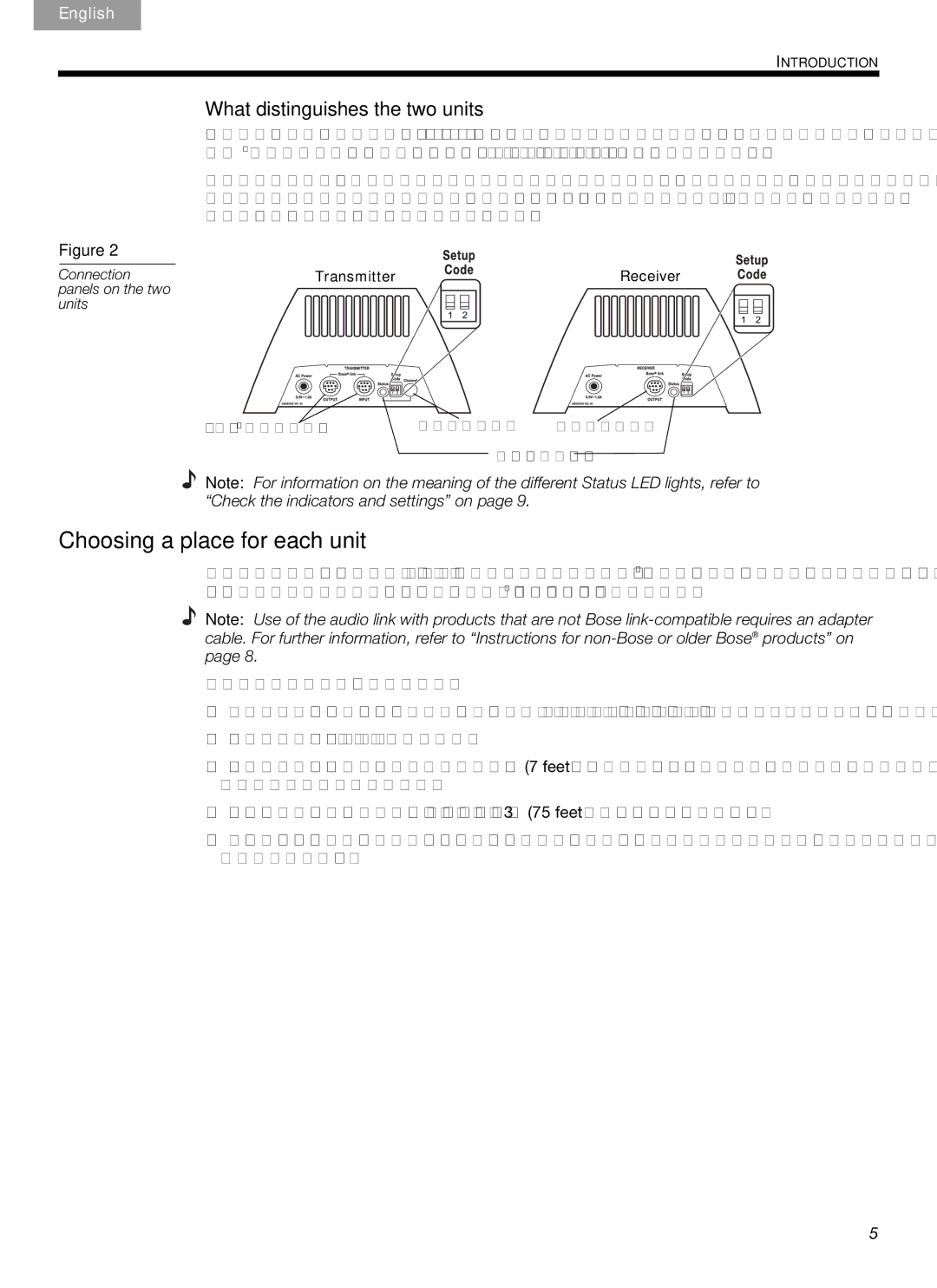 Bose Link AL8 manual Choosing a place for each unit, What distinguishes the two units 