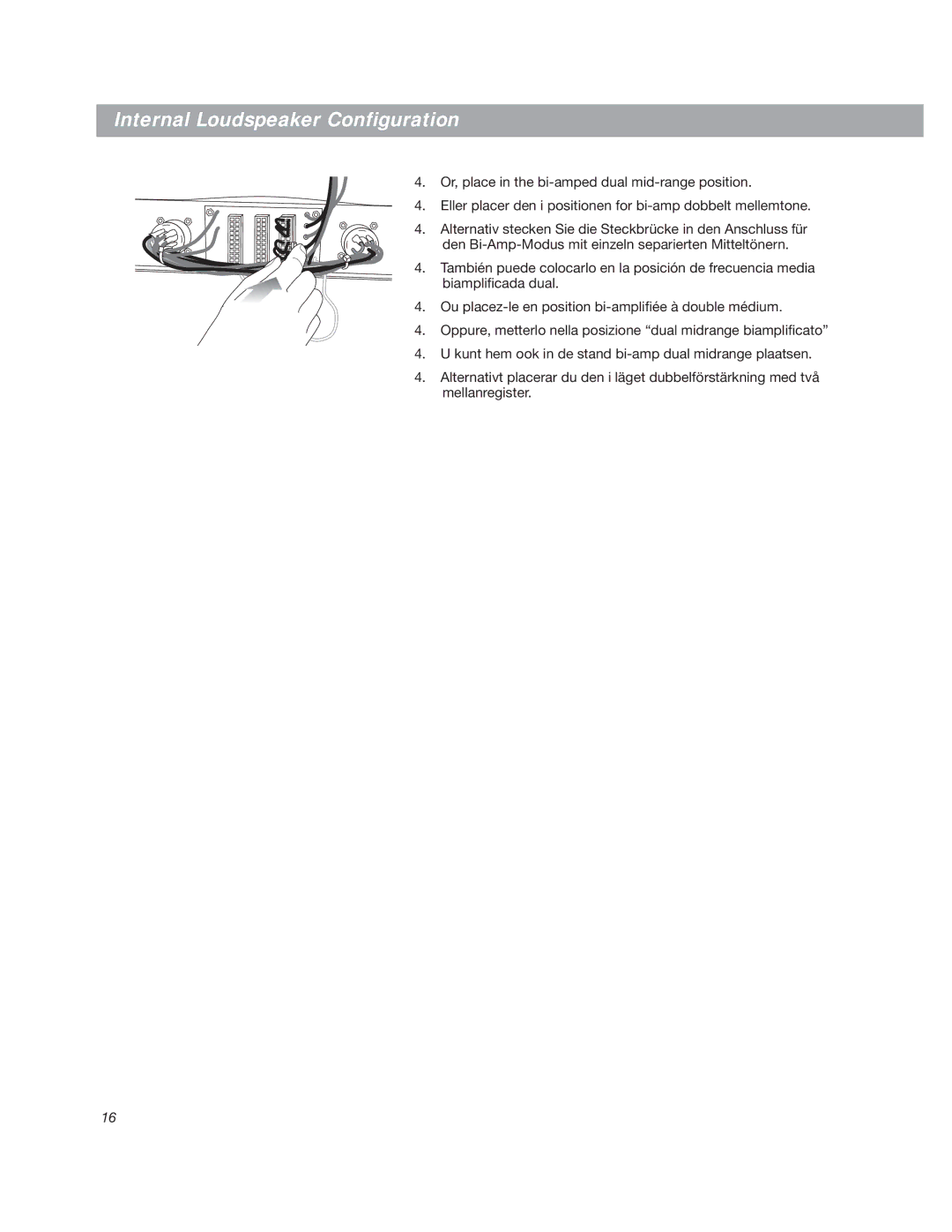 Bose LT3202 manual Internal Loudspeaker Configuration 