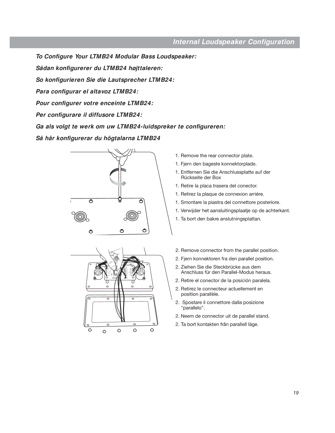 Bose LT3202 manual Internal Loudspeaker Configuration 