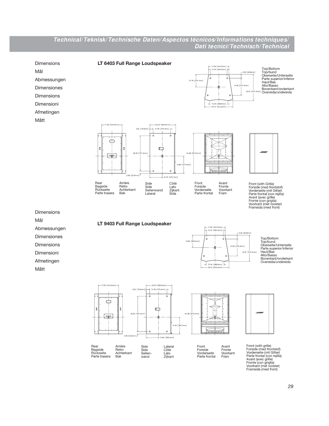 Bose LT3202 manual Svenska 